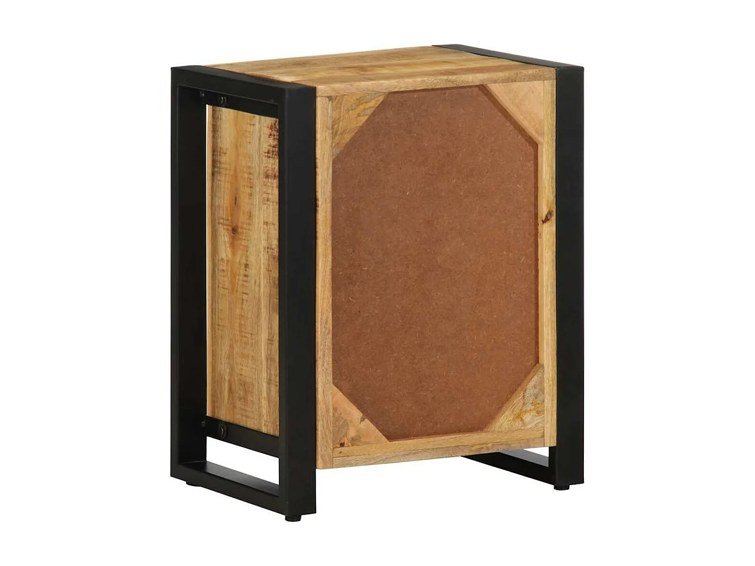 Nachttisch 40x30x50 cm Raues Mango-Massivholz