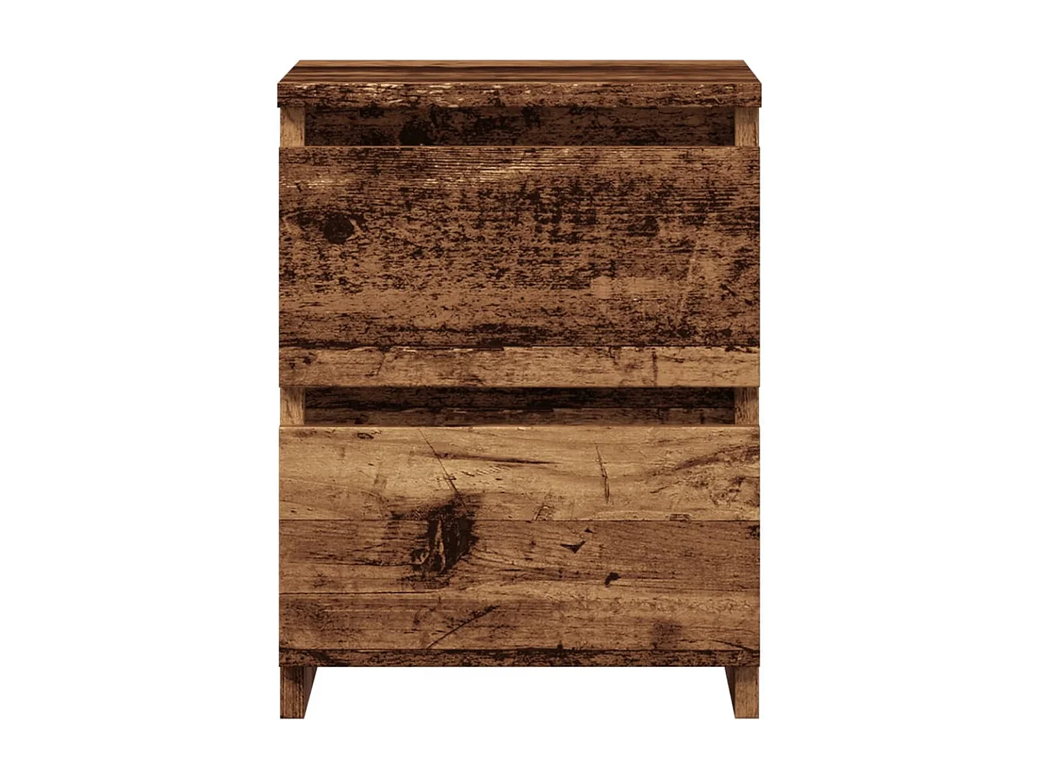 Tables de chevet 2 pcs vieux bois 30x30x40 cm bois d'ingénierie