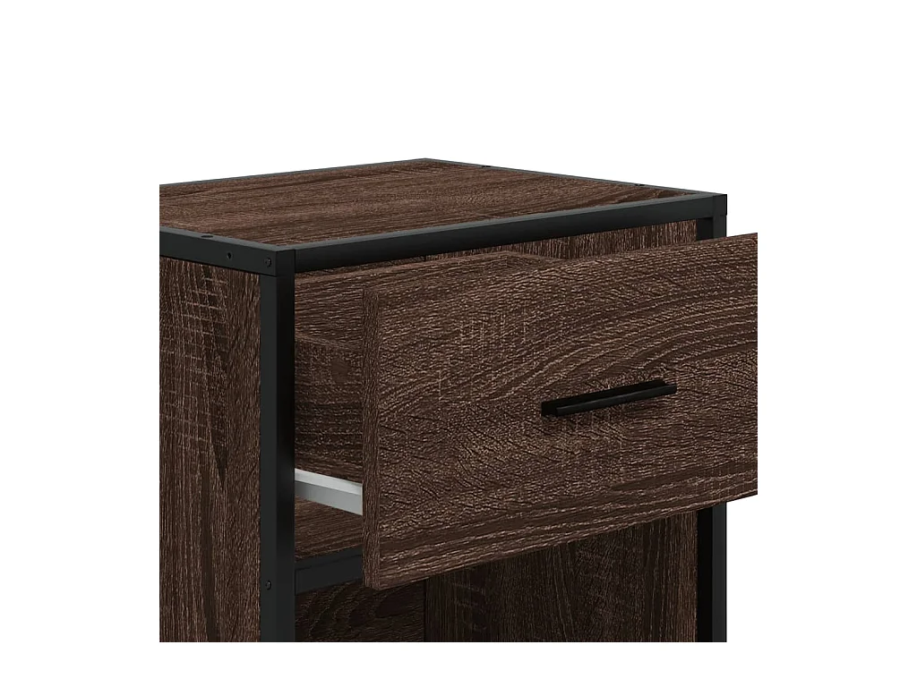 Tables de chevet 2 pcs chêne marron 40x31x50 cm bois ingénierie