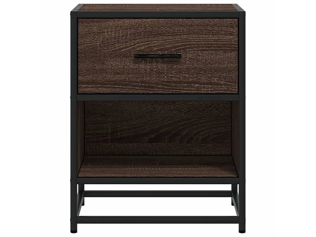 Nachttische 2 Stk. Braun Eichen-Optik 40x31x50 cm Holzwerkstoff