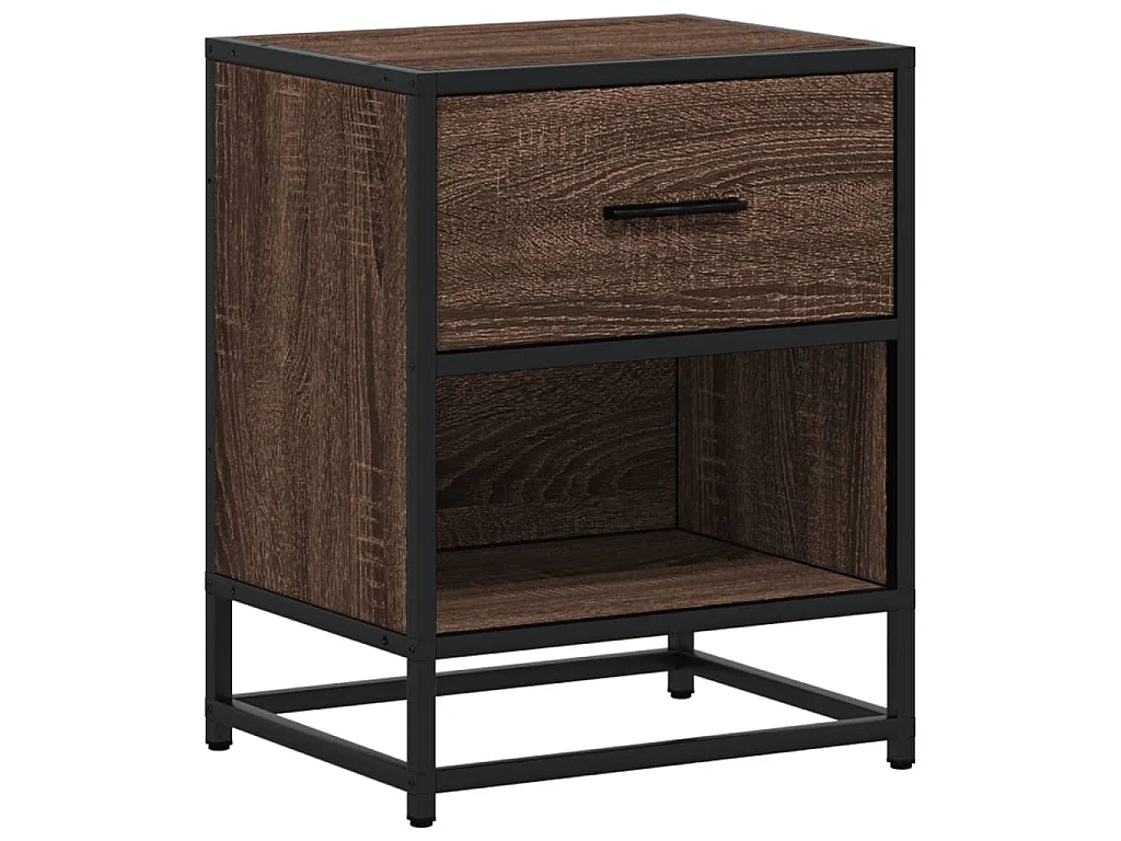 Nachttische 2 Stk. Braun Eichen-Optik 40x31x50 cm Holzwerkstoff