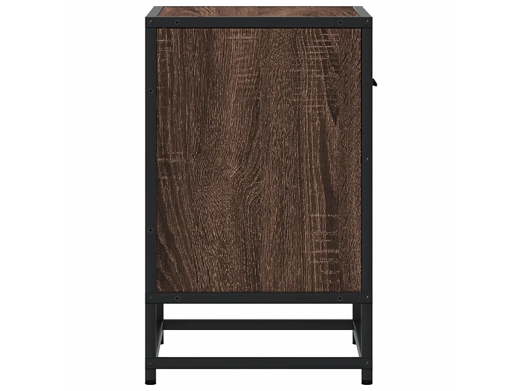 Nachttische 2 Stk. Braun Eichen-Optik 40x31x50 cm Holzwerkstoff