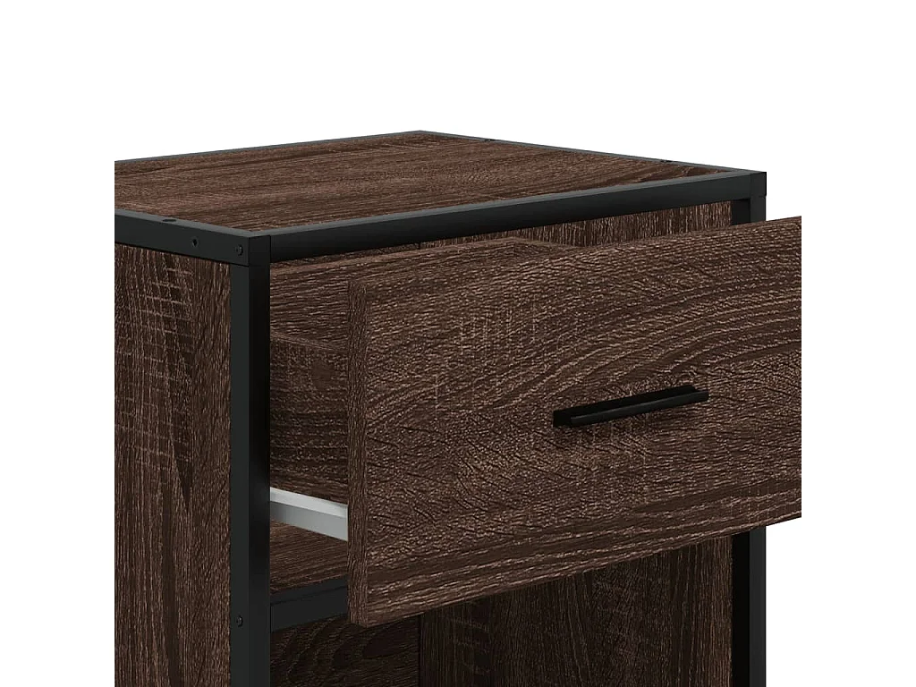 Nachttische 2 Stk. Braun Eichen-Optik 40x31x50 cm Holzwerkstoff