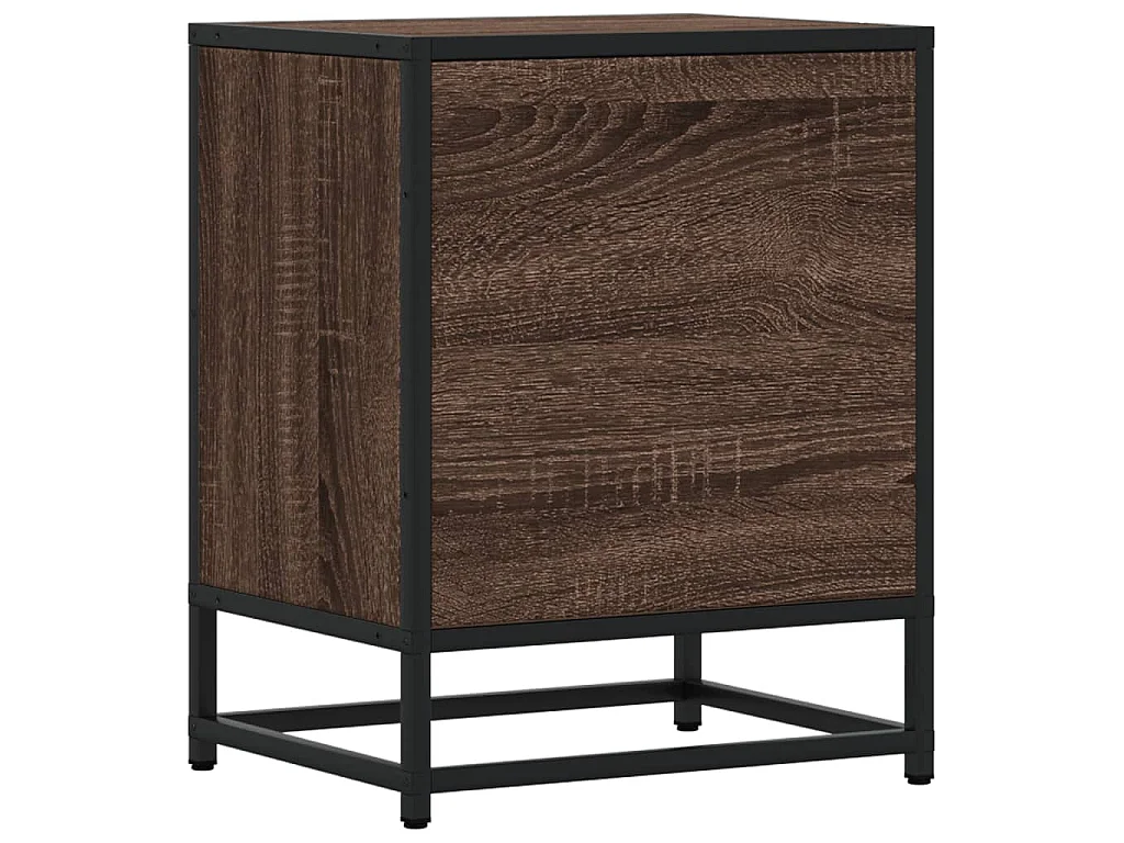 Nachttische 2 Stk. Braun Eichen-Optik 40x31x50 cm Holzwerkstoff