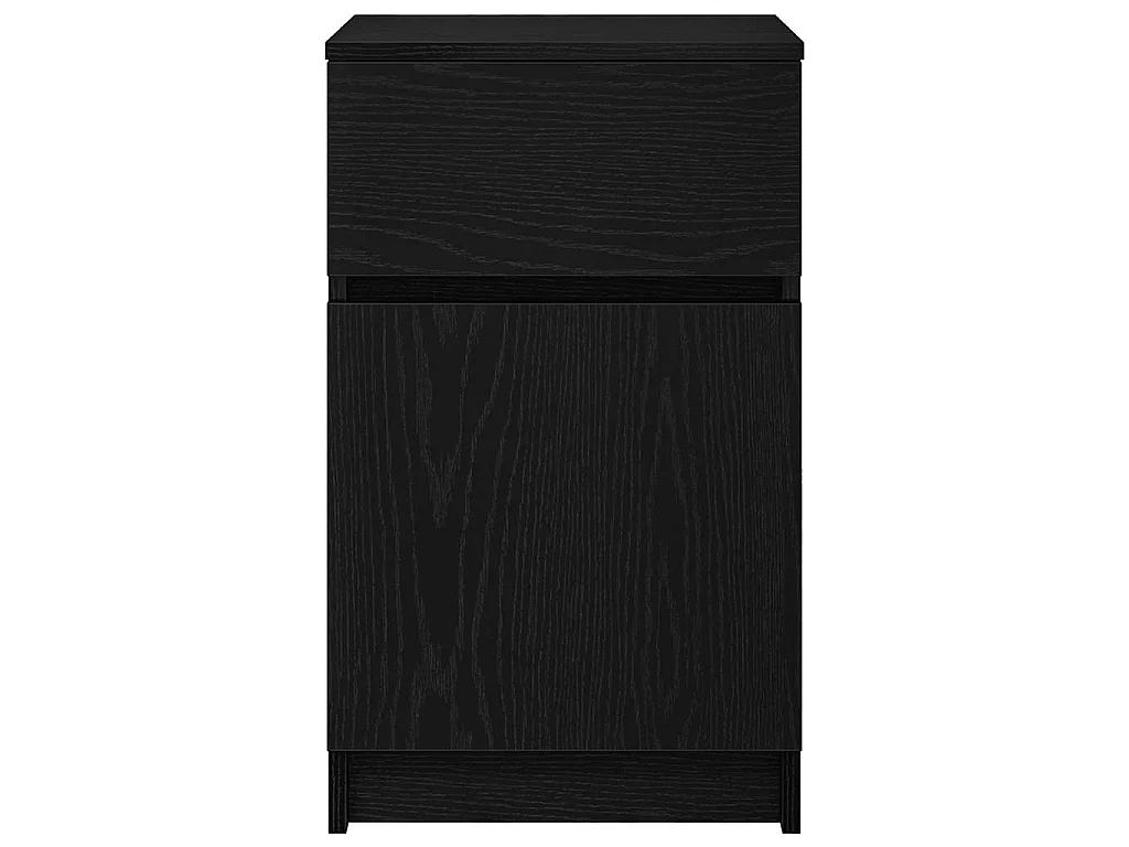 Nachttische 2 Stk. Schwarz 39x35x65 cm Holzwerkstoff