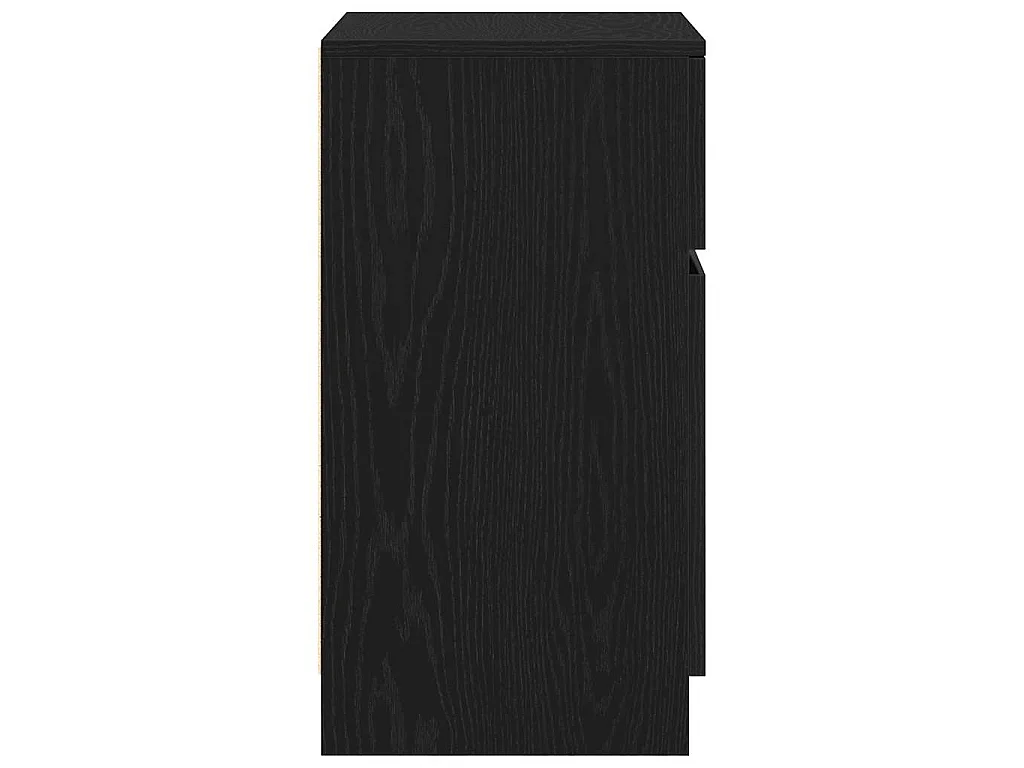 Nachttische 2 Stk. Schwarz 39x35x65 cm Holzwerkstoff