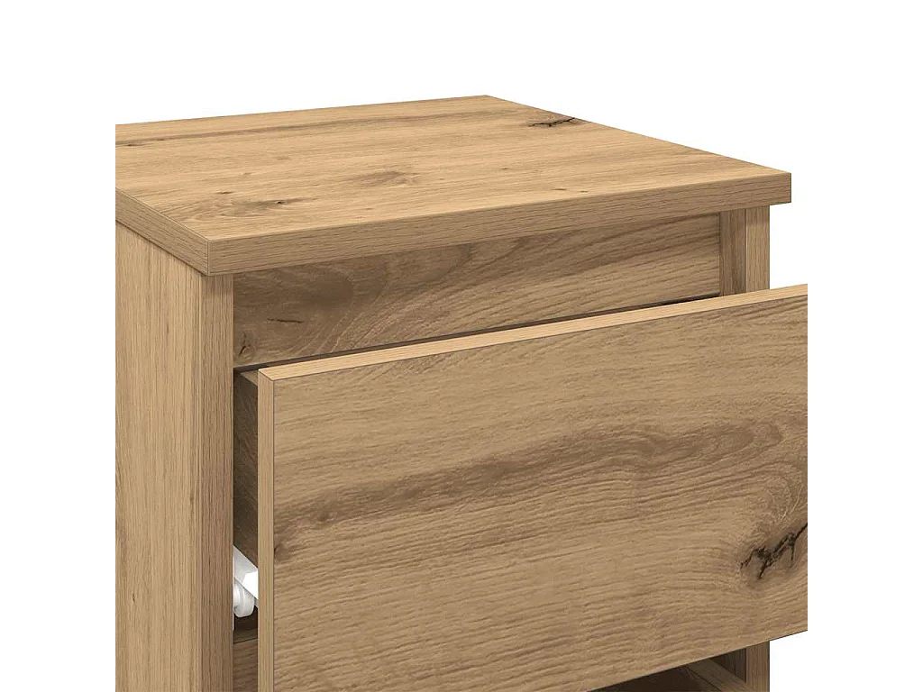 Tables de chevet 2 pcs chêne artisanal bois d'ingénierie