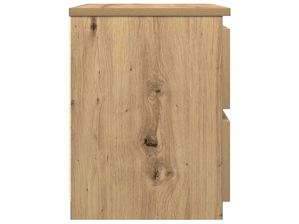 Tables de chevet 2 pcs chêne artisanal bois d'ingénierie