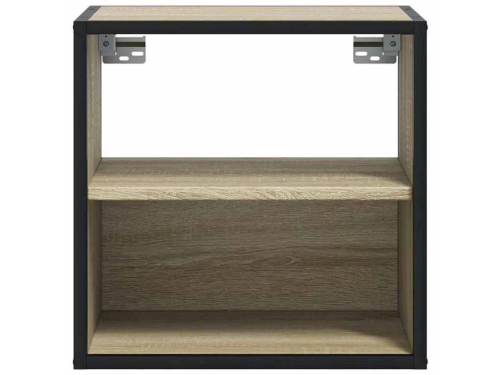 Mesas de cabeceira de parede 2 pcs 40x31x39,5cm carvalho sonoma