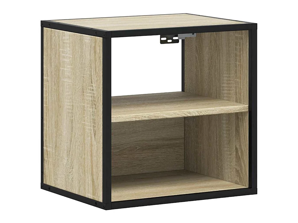 Mesas de cabeceira de parede 2 pcs 40x31x39,5cm carvalho sonoma