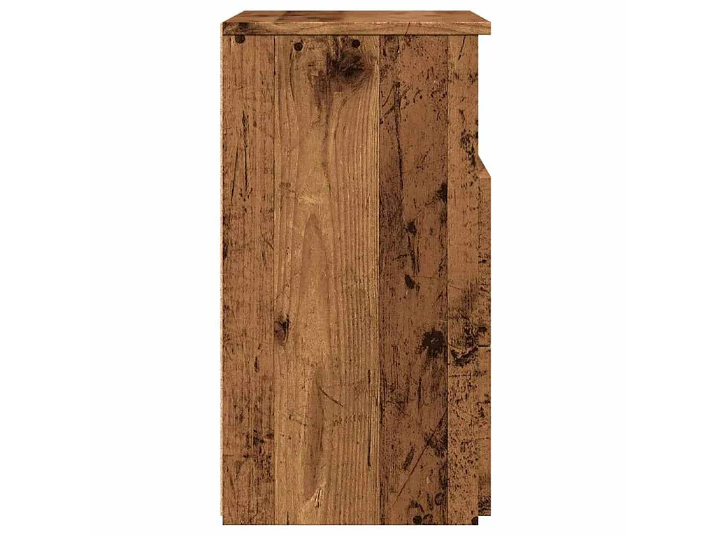 Nachtkastjes 2 st 50x32x60 cm bewerkt hout oud houtkleurig