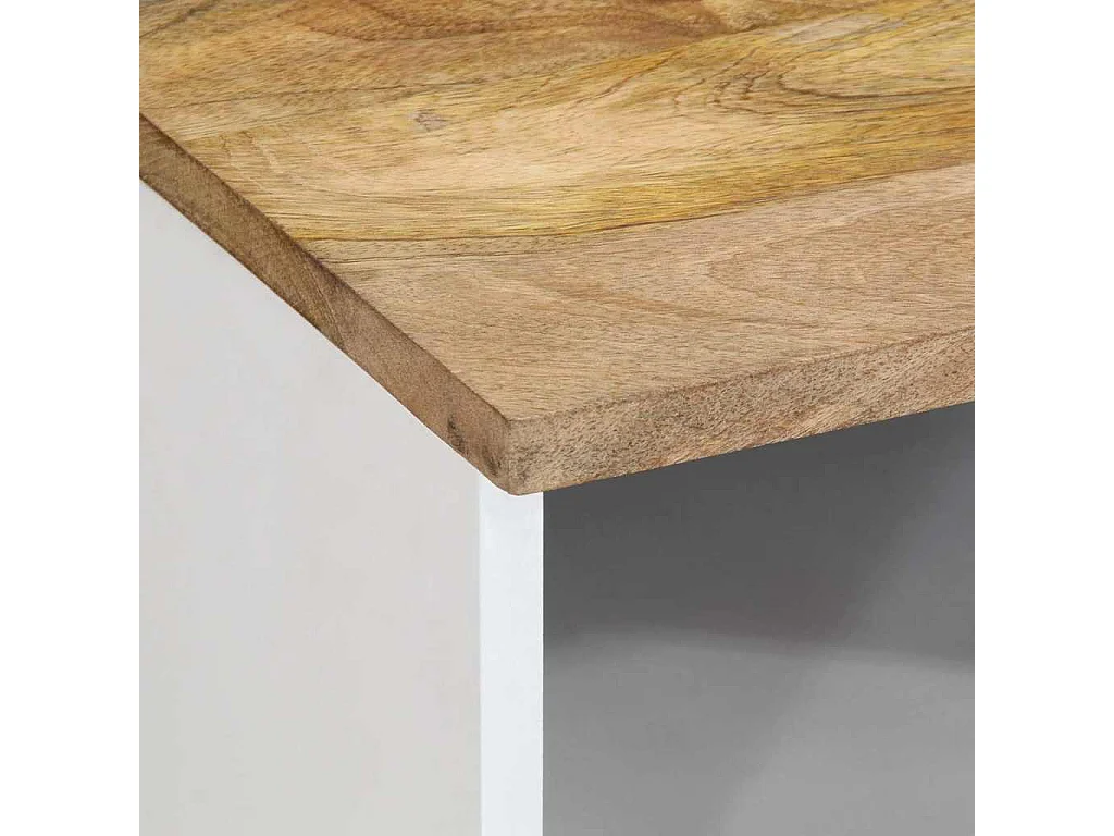 Tables de chevet 2 pcs 40x33x46 cm Bois de manguier solide