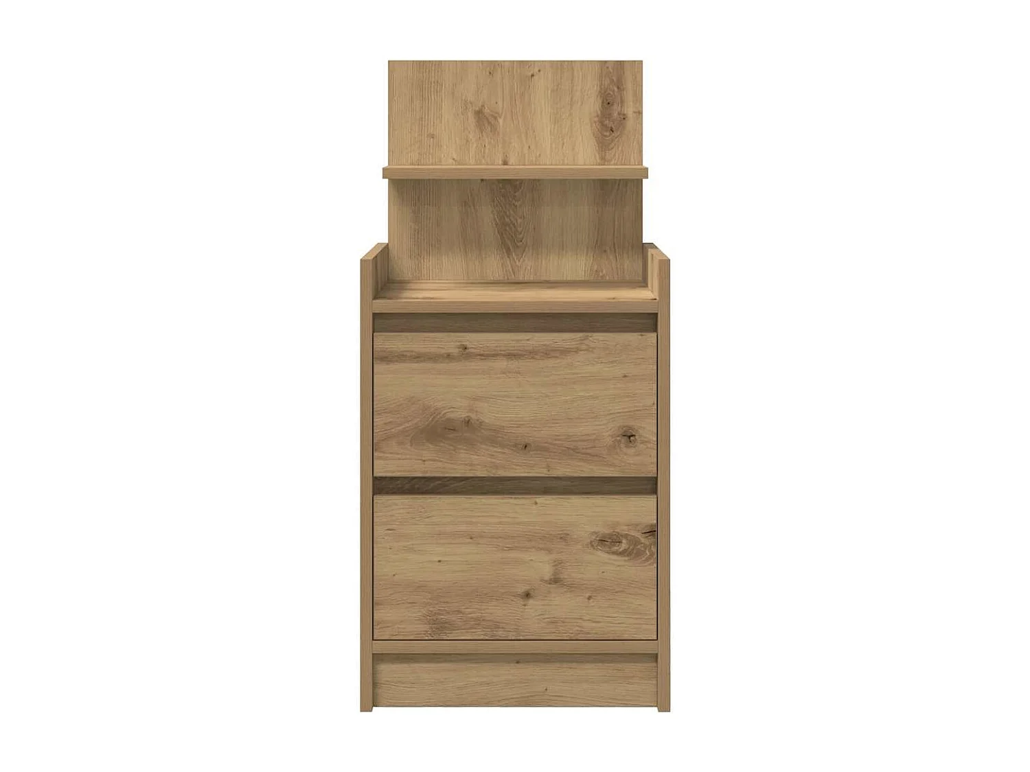 Mesillas de noche con 2 cajones 2 uds roble 38x34x80 cm