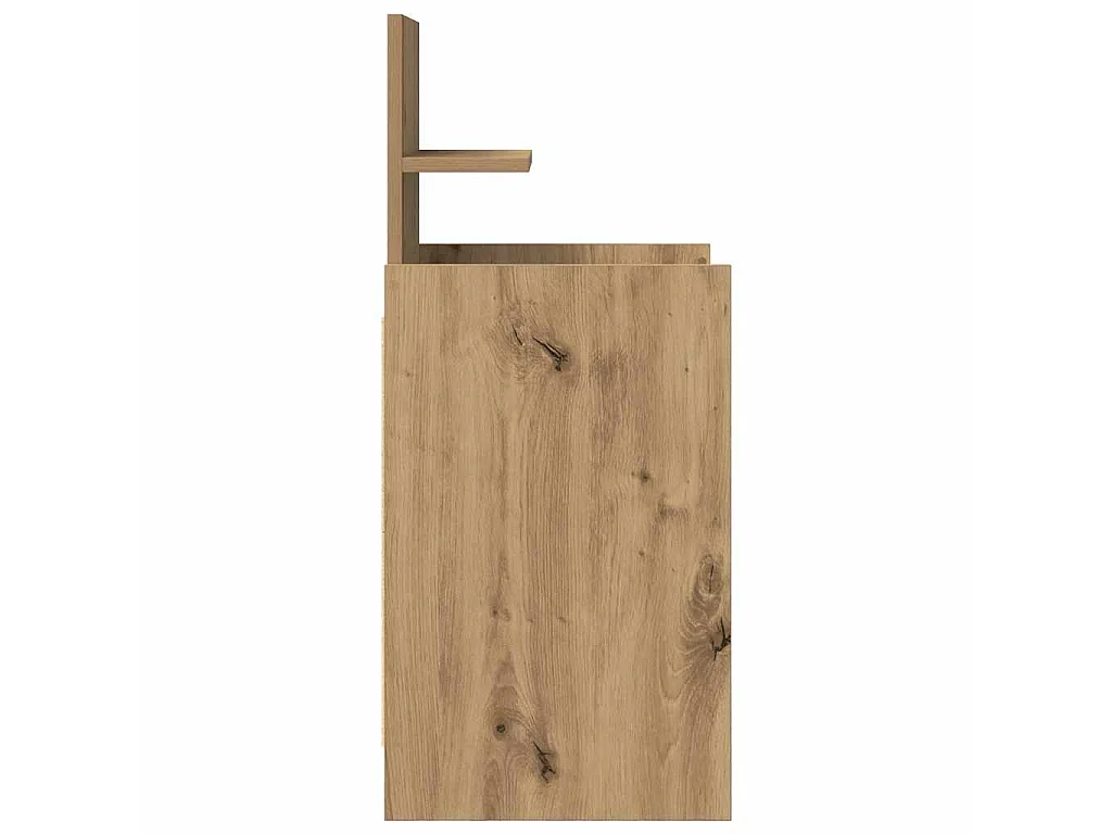 Tables de chevet 2 tiroirs 2 pcs chêne artisanal 38x34x80 cm