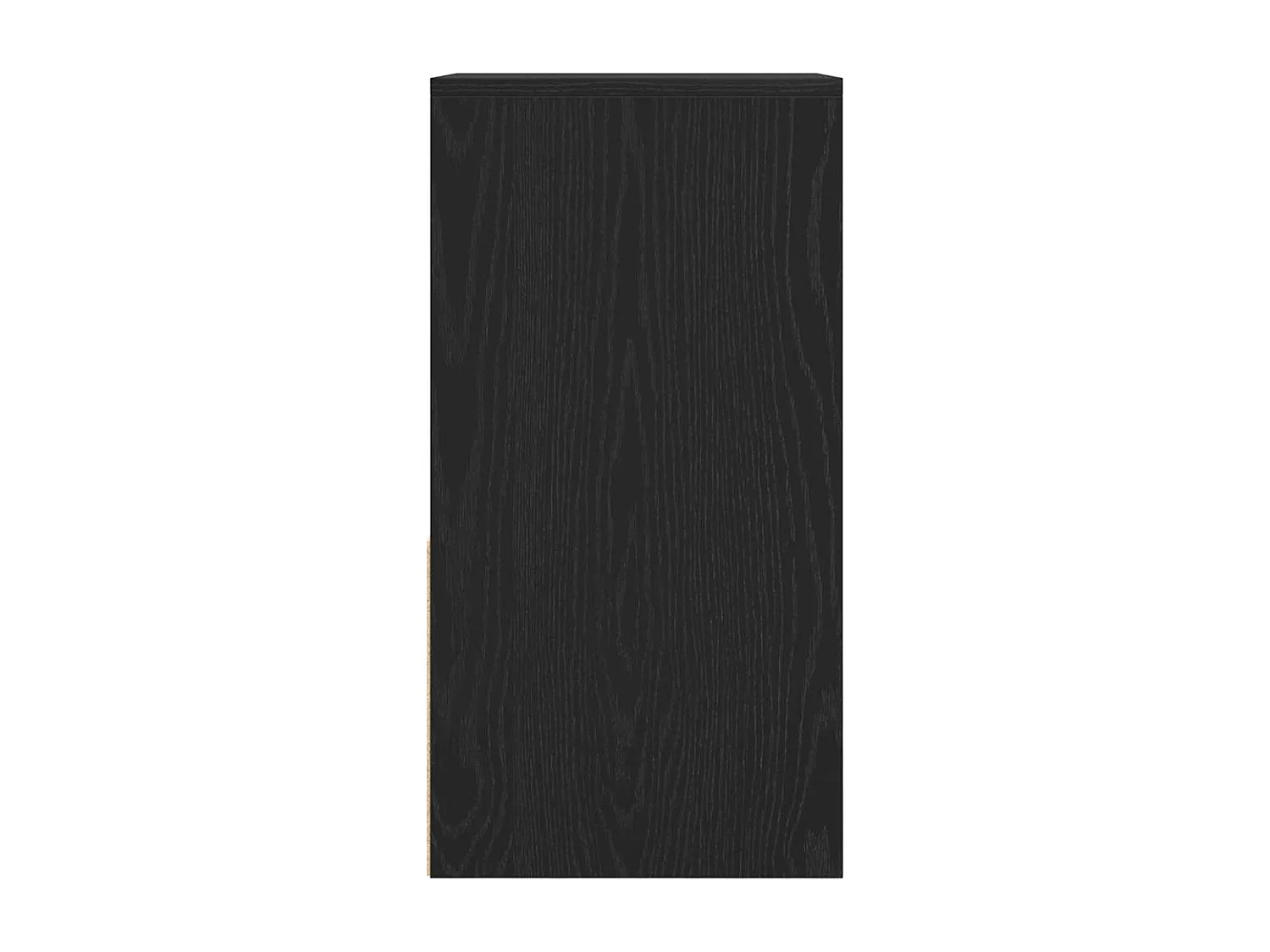 Comodino con Cassetto Rovere Nero 35x34x66,5 cm