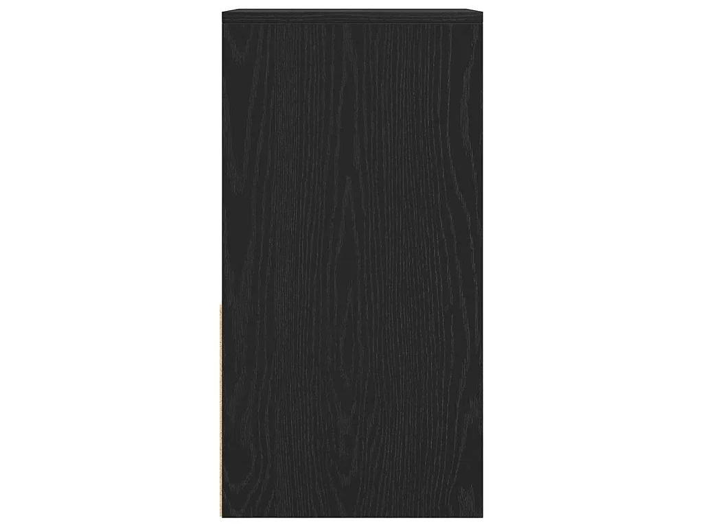 Table de chevet avec tiroir noir 35x34x66,5 cm