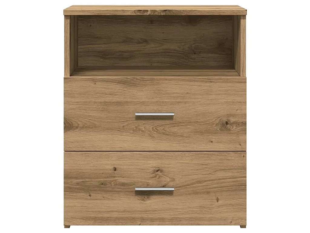Mesitas noche 2 uds madera ingeniería roble artisan 50x32x60 cm