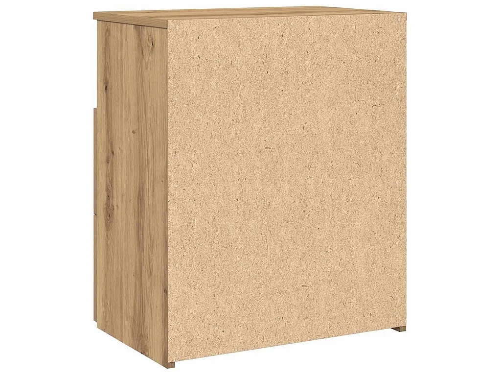 Mesitas noche 2 uds madera ingeniería roble artisan 50x32x60 cm