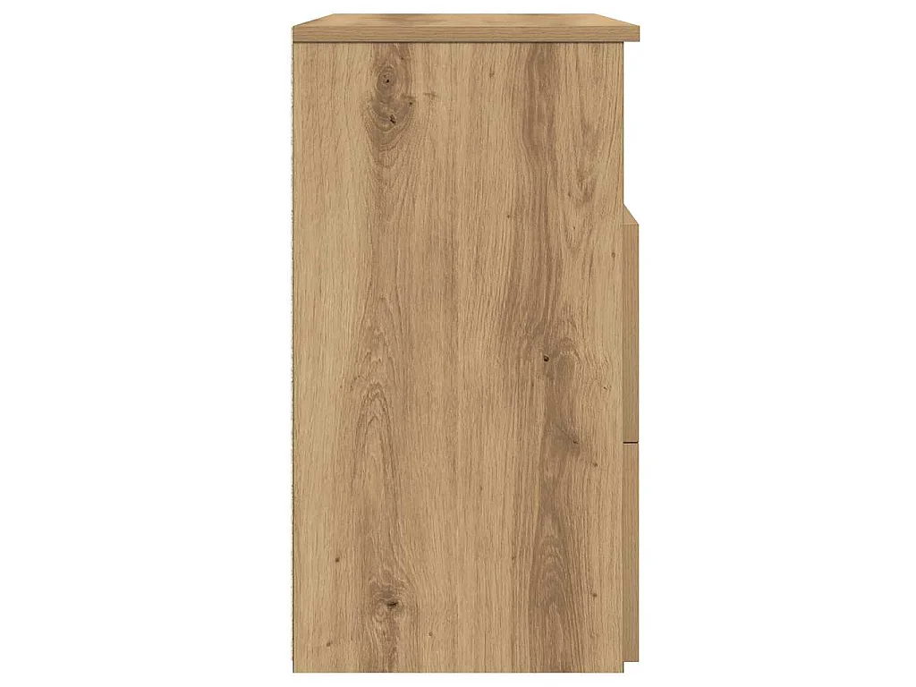 Mesitas noche 2 uds madera ingeniería roble artisan 50x32x60 cm