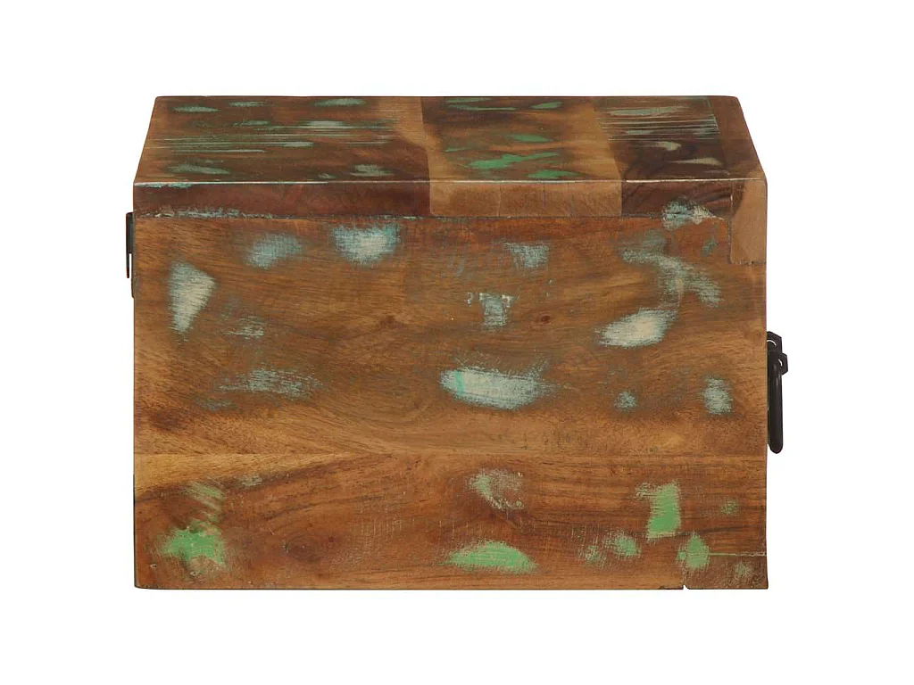 Nachtkastjes 2 st wandgemonteerd massief gerecycled hout