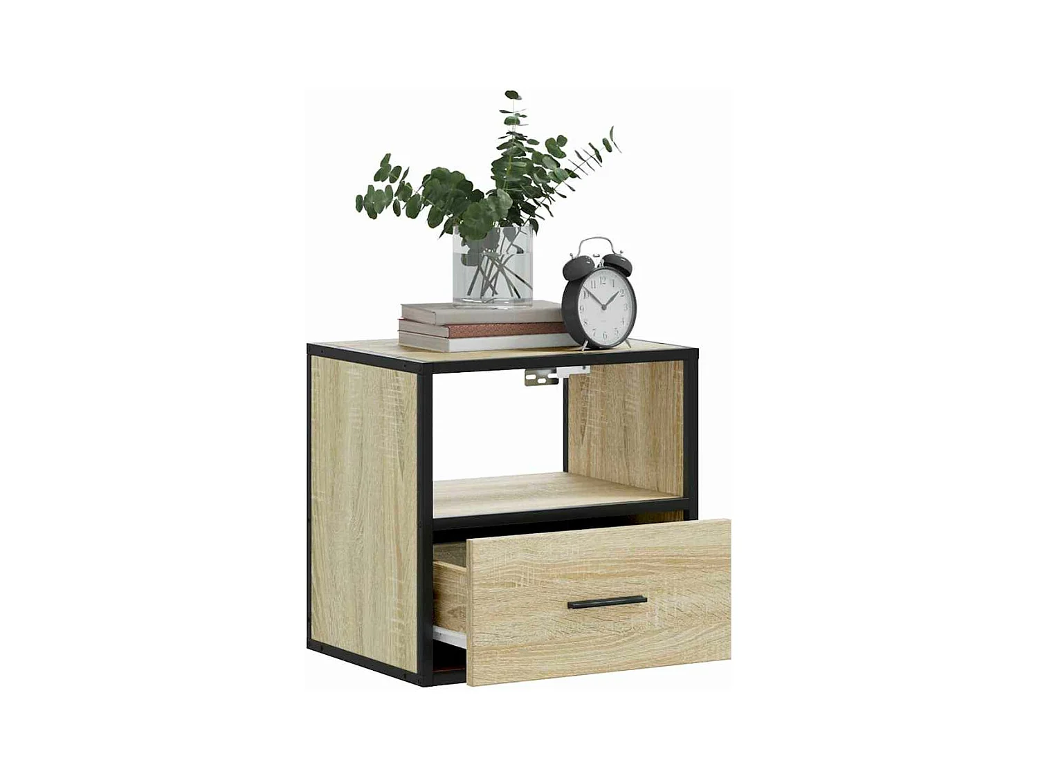 Tables de chevet murales 2 pcs chêne sonoma 40x31x39,5 cm