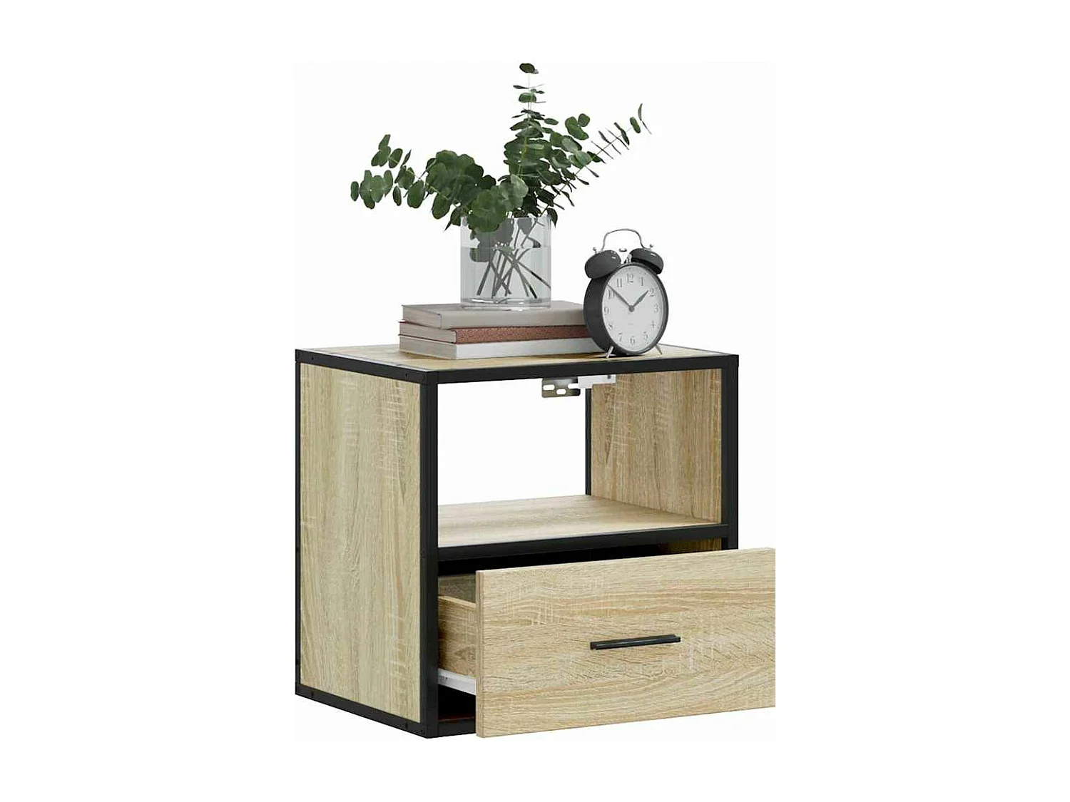 Tables de chevet murales 2 pcs chêne sonoma 40x31x39,5 cm