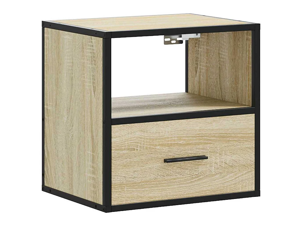Comodini a Muro 2 pz Rovere Sonoma 40x31x39,5 cm