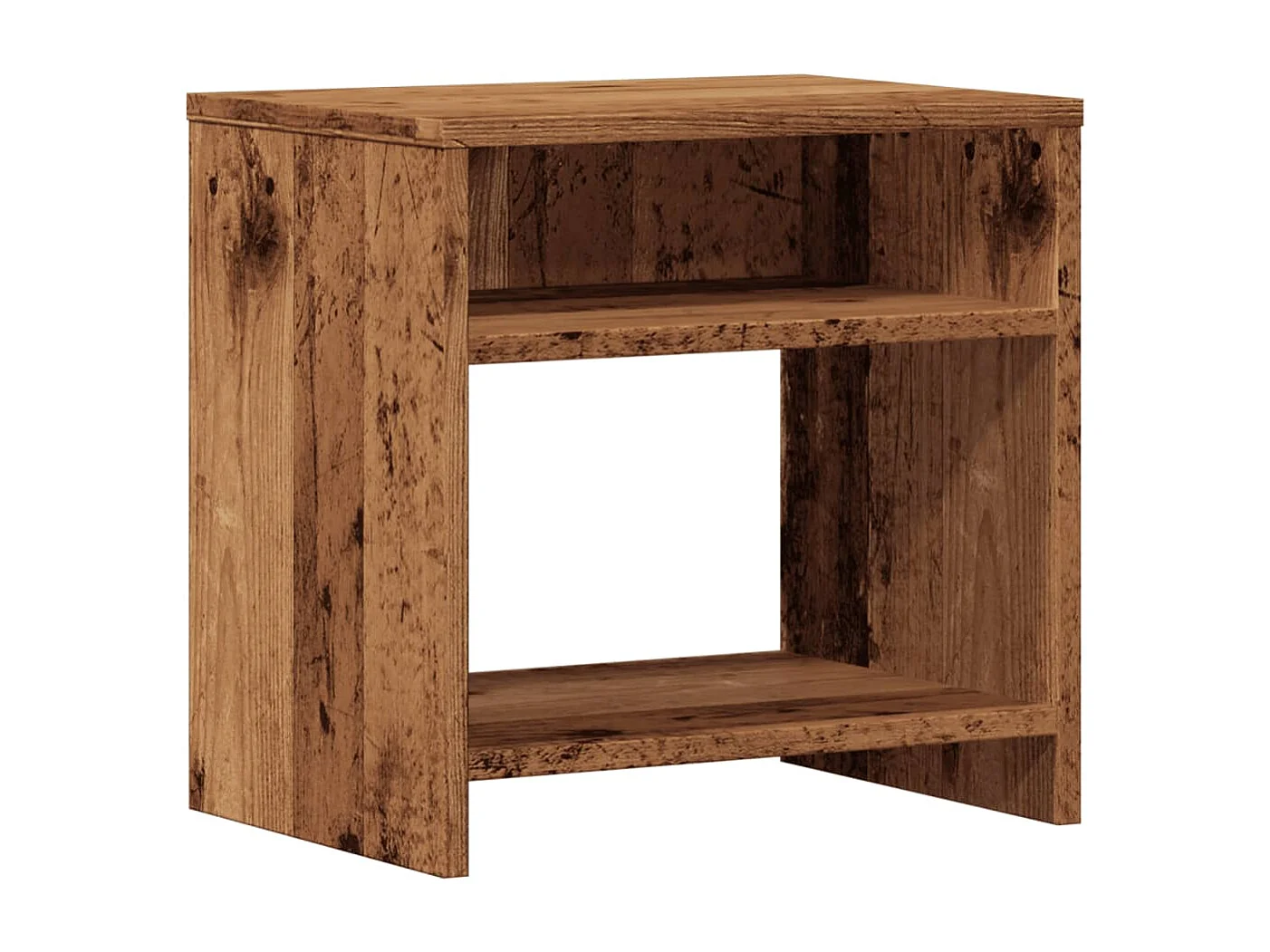 Mesitas de noche 2 uds madera ingeniería envejecida 40x30x40 cm