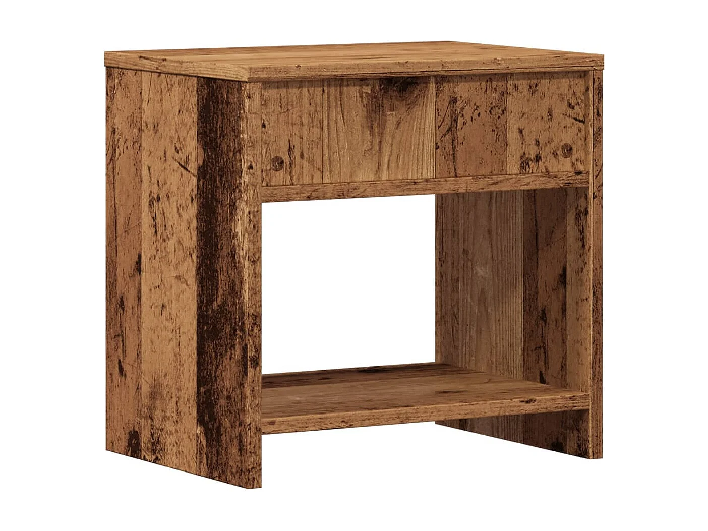 Mesitas de noche 2 uds madera ingeniería envejecida 40x30x40 cm