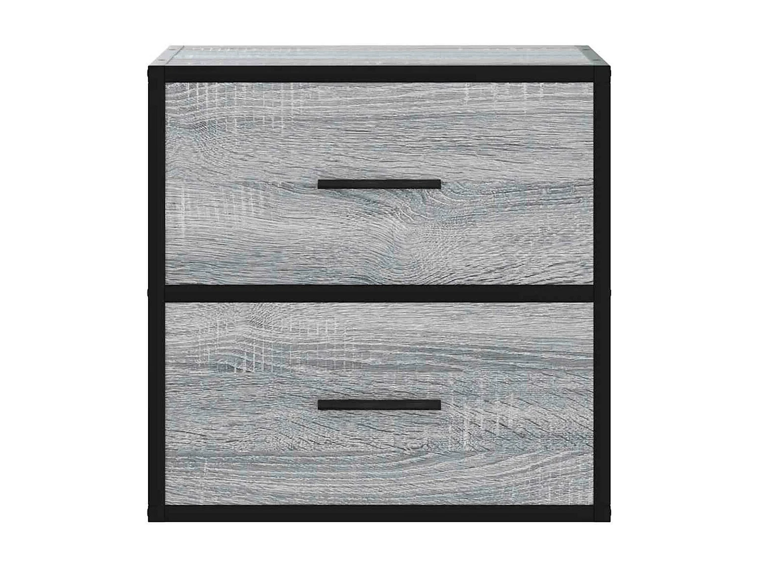 Table de chevet murale sonoma gris 40x31x39,5 cm