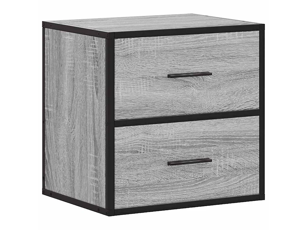 Nachtkastje wandgemonteerd 40x31x39,5cm grijs sonoma eikenkleur