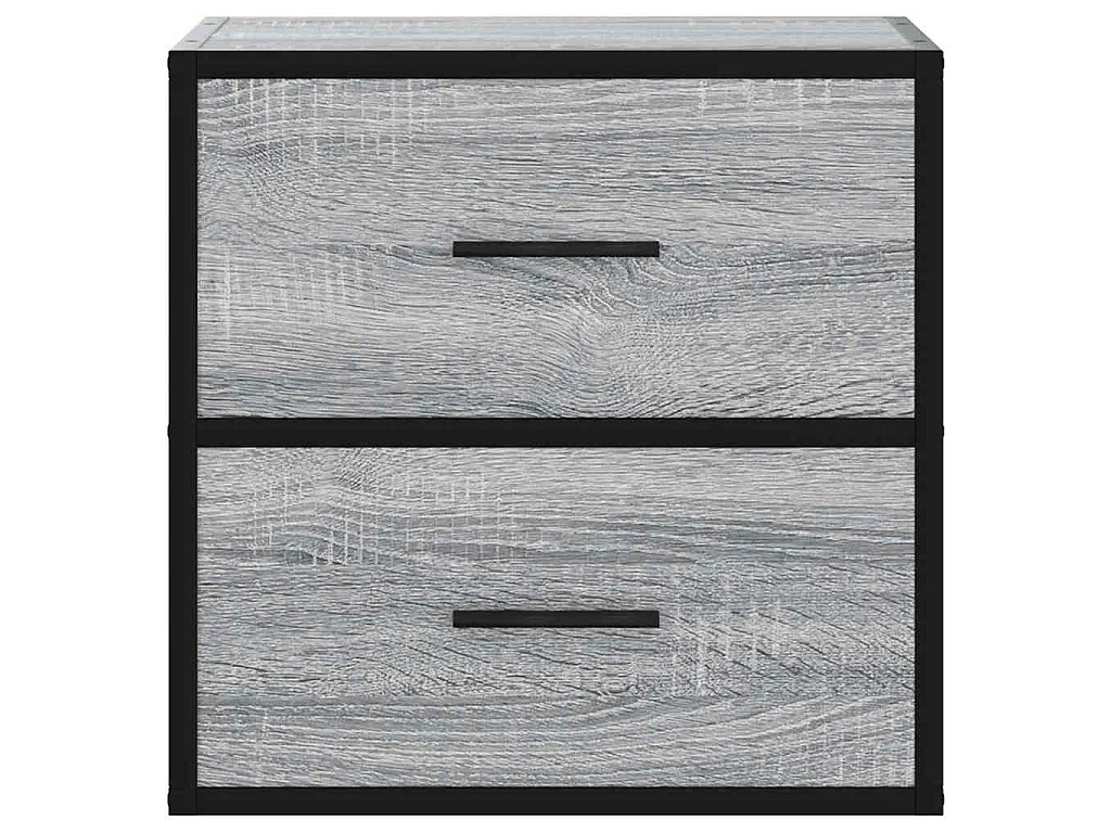 Nachtkastje wandgemonteerd 40x31x39,5cm grijs sonoma eikenkleur