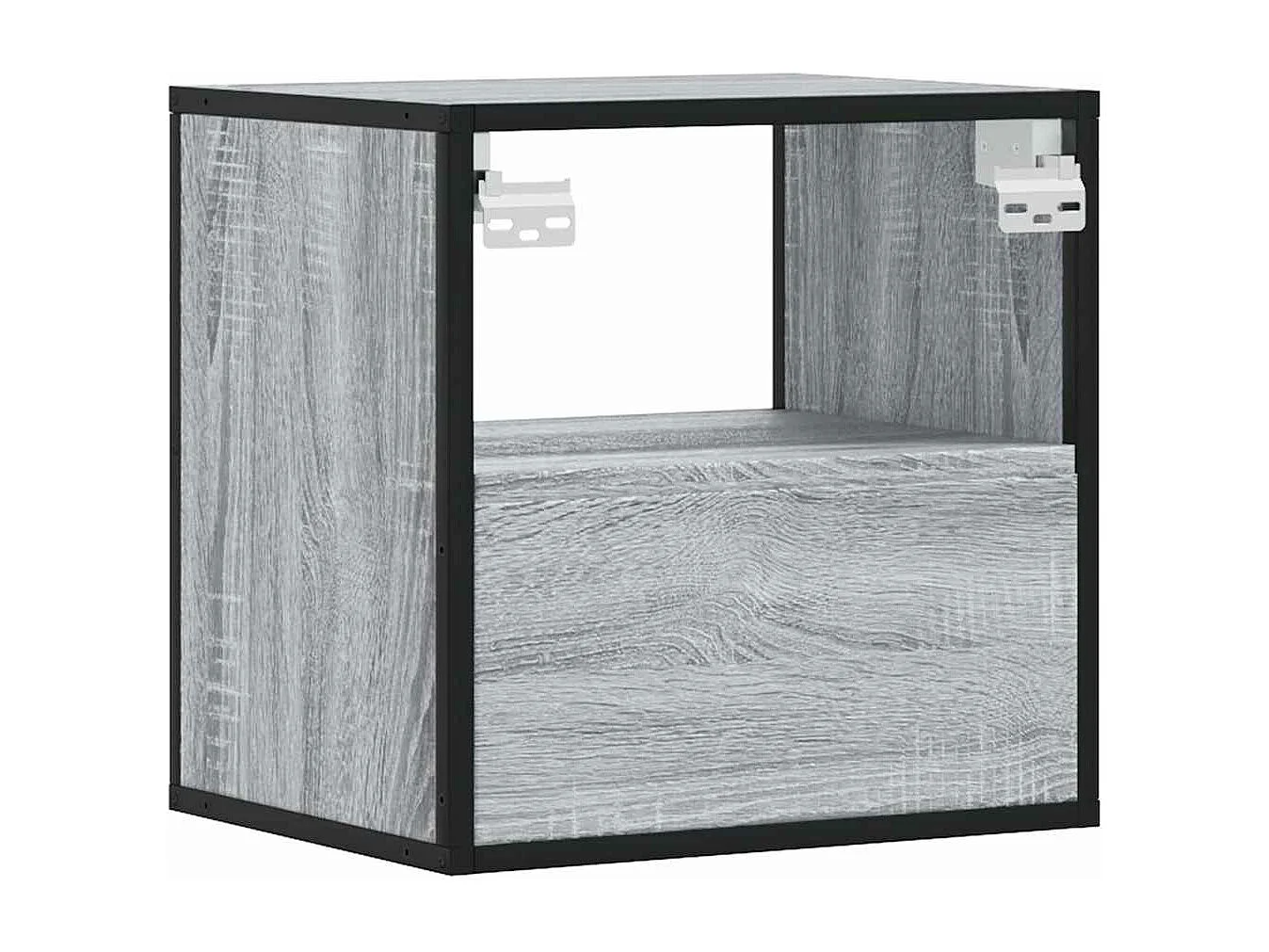 Table de chevet murale sonoma gris 40x31x39,5 cm