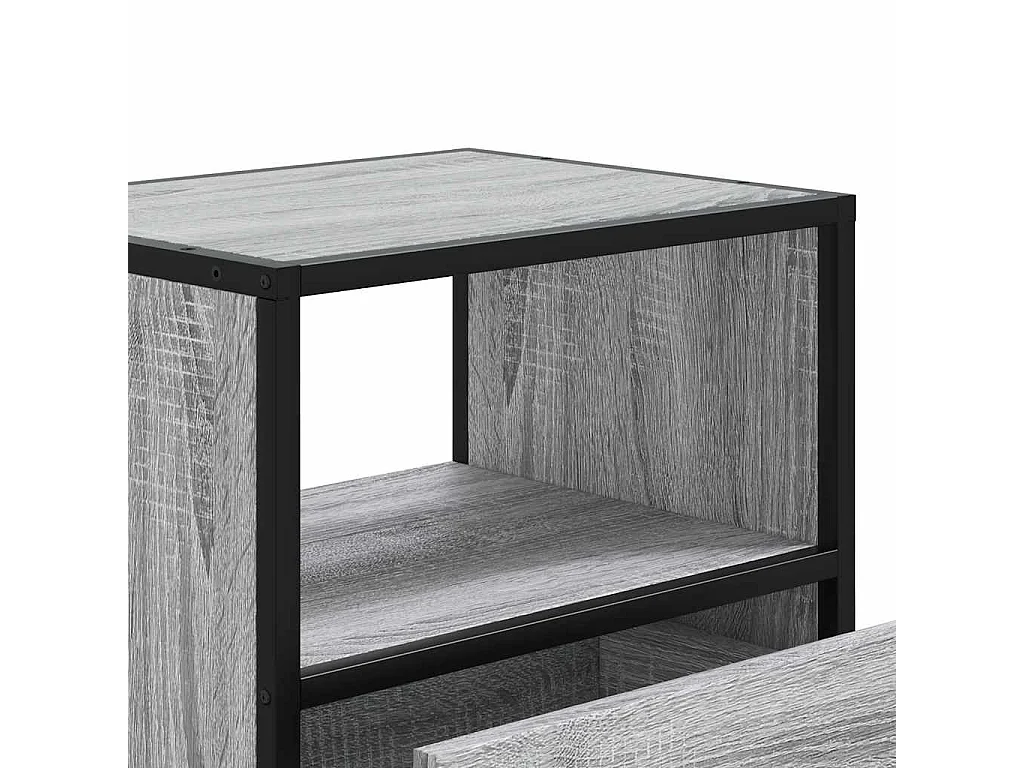 Nachtkastje wandgemonteerd 40x31x39,5cm grijs sonoma eikenkleur