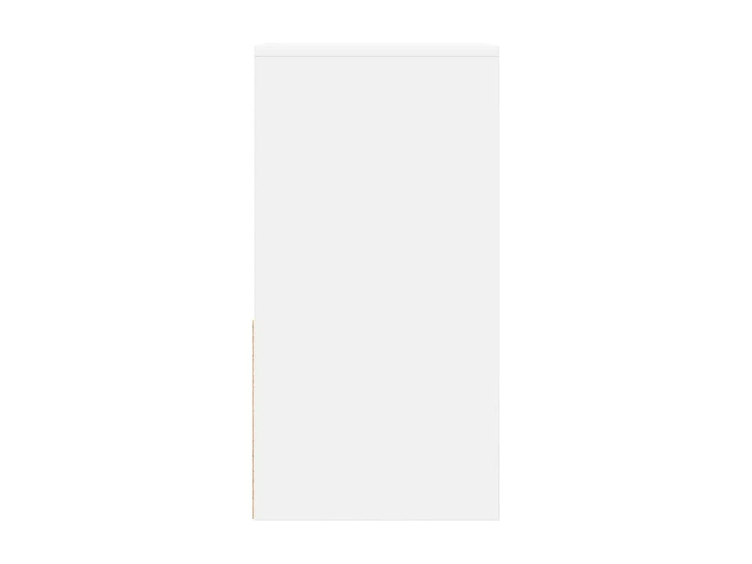 Comodino con Cassetto Bianco 35x34x66,5 cm