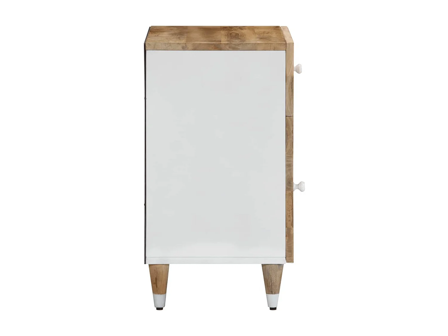 Table de chevet 50x33x60 cm bois de manguier massif