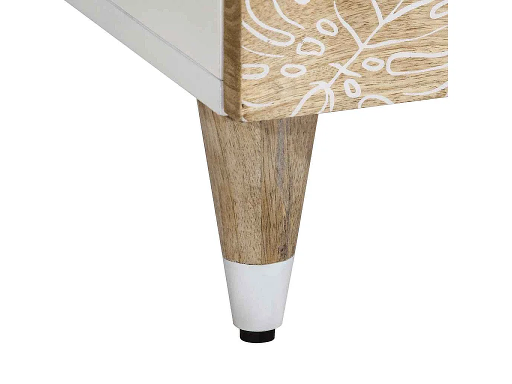 Table de chevet 50x33x60 cm bois de manguier massif