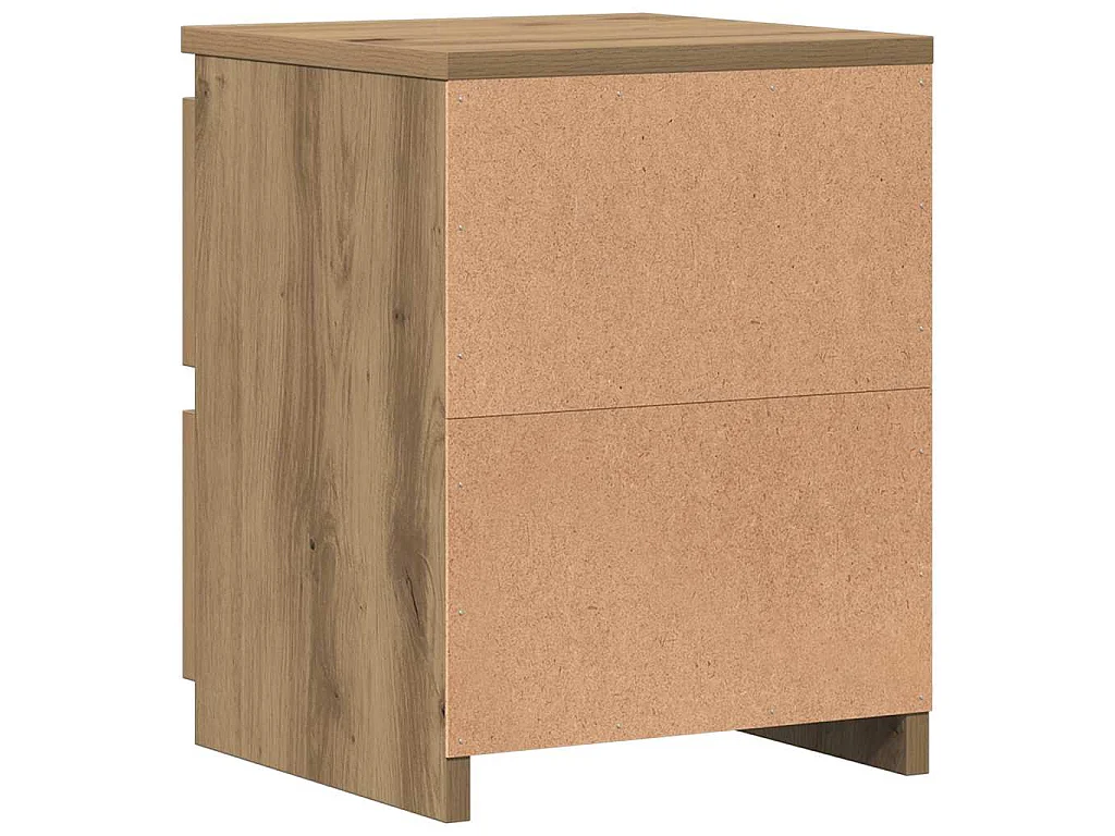 Mesa cabeceira 30x30x40 cm derivados madeira carvalho artisiano