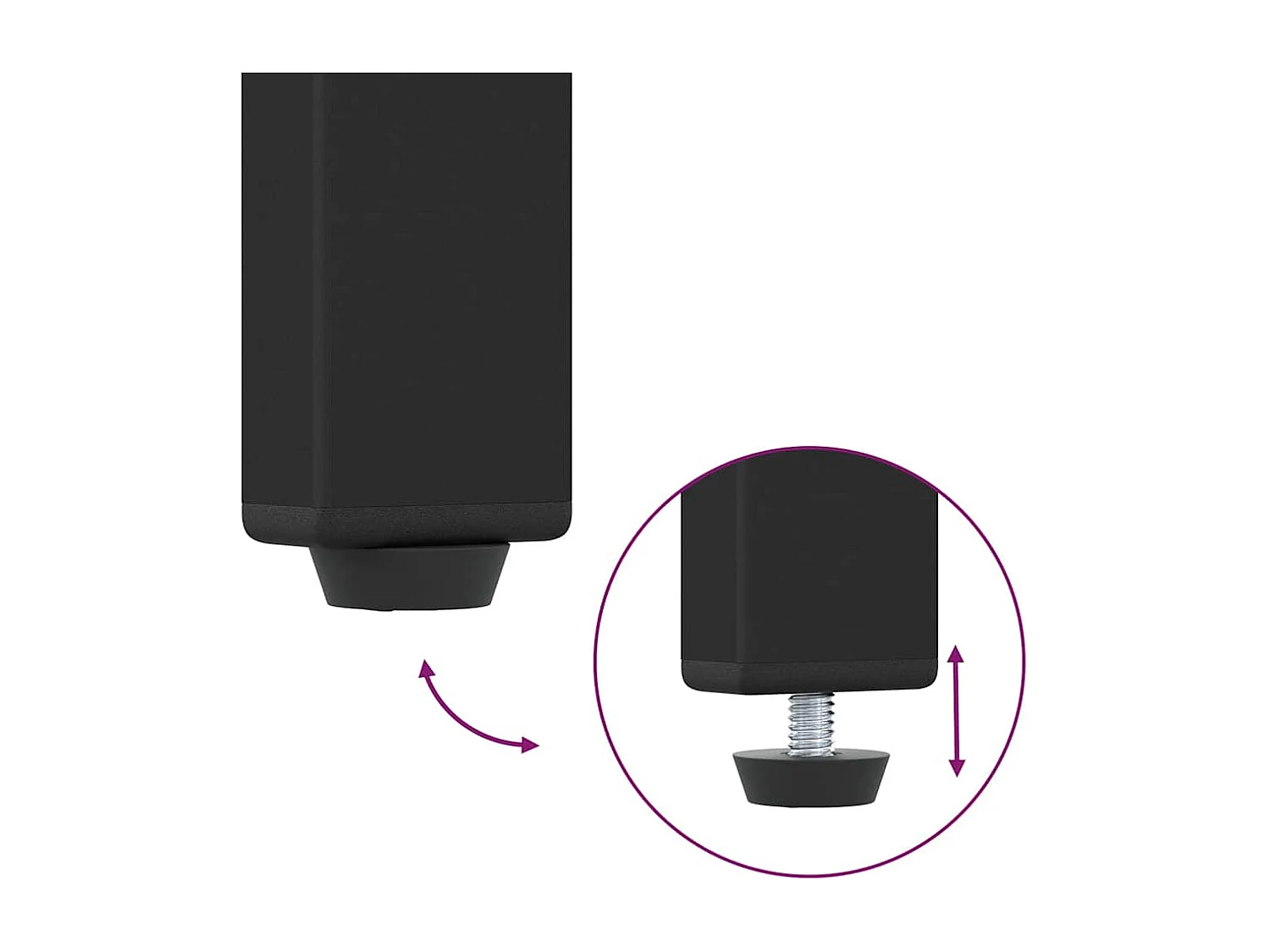 Table de chevet chêne artisanal 44x45x60 cm bois d'ingénierie