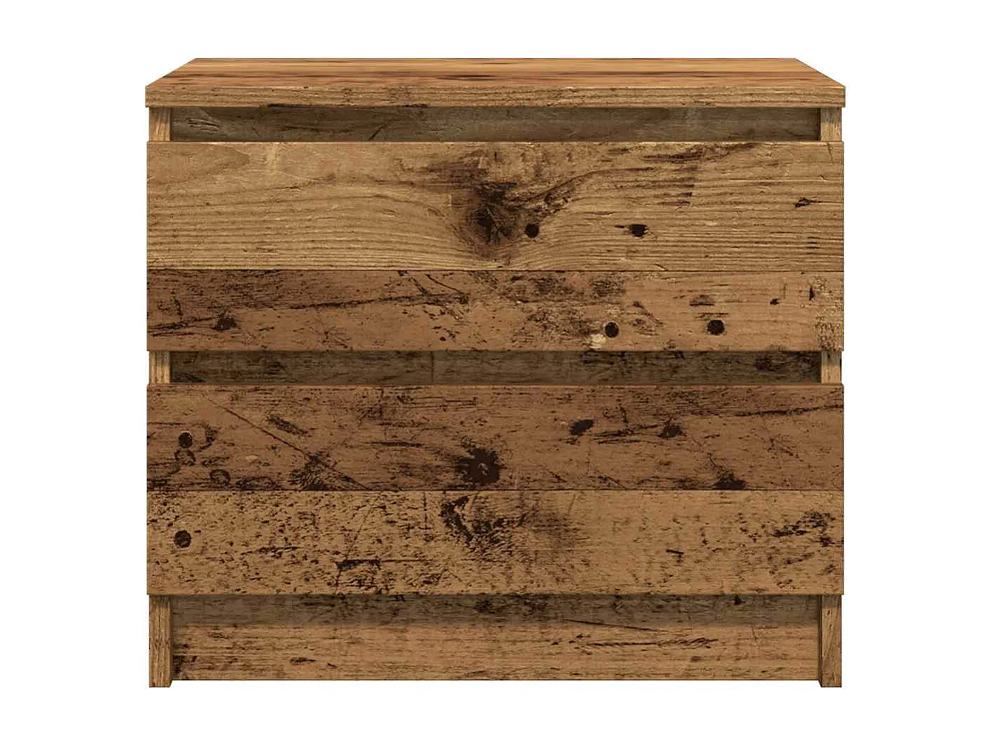 Table de chevet vieux bois 50x40x43.5 cm bois d’ingénierie