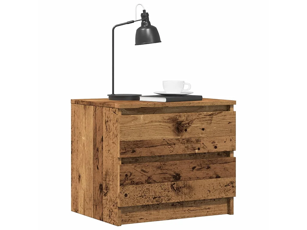 Nachttisch Altholz-Optik 50x40x43,5 cm Holzwerkstoff