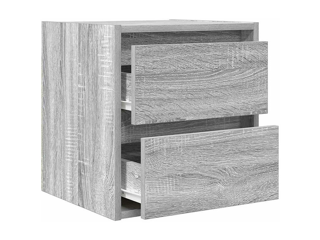 Table de chevet murale sonoma gris 38x34x40 cm