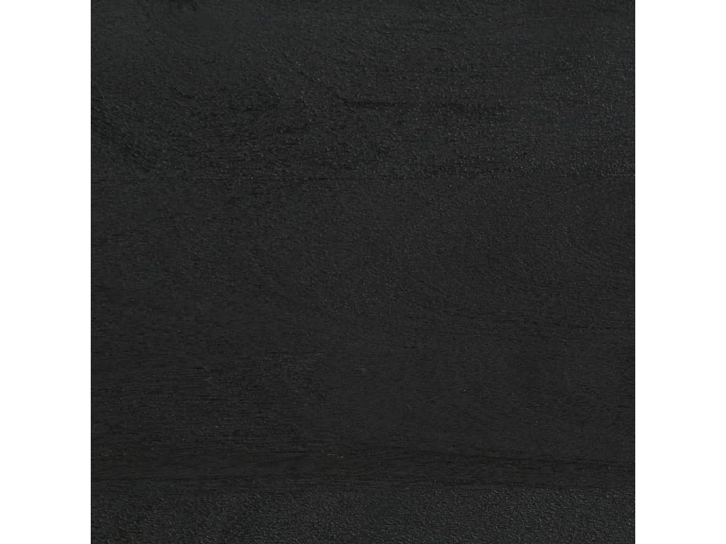 Table de chevet noir 40x33x46 cm bois de manguier solide