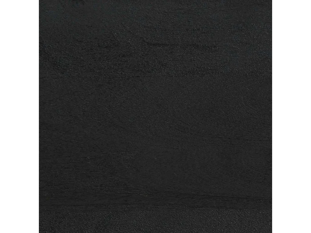 Table de chevet noir 40x33x46 cm bois de manguier solide