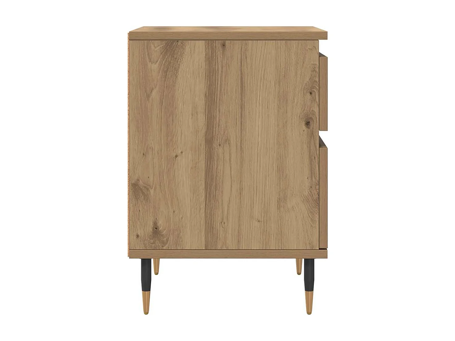 Table de chevet chêne artisanal 40x35x50 cm bois d’ingénierie