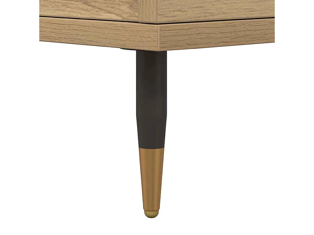 Comodino Rovere Artigianale 40x35x50 cm in Legno Multistrato