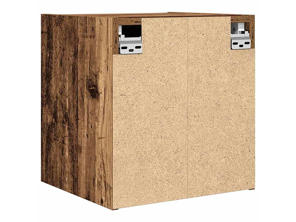 Comodino a Muro Legno Antico 38x34x40 cm