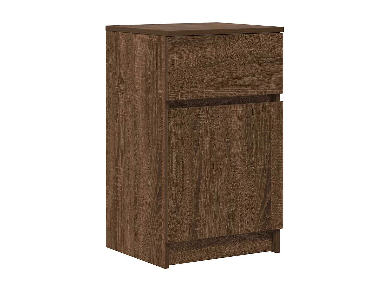 Mesa cabeceira 39x35x65 cm derivados madeira carvalho castanho