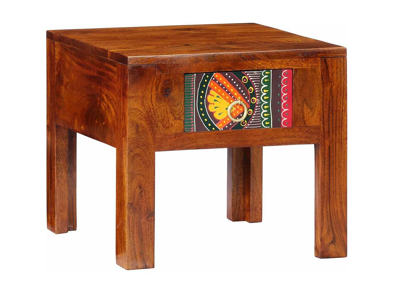 Nachtkastje 2 st 40x40x36 cm massief acaciahout