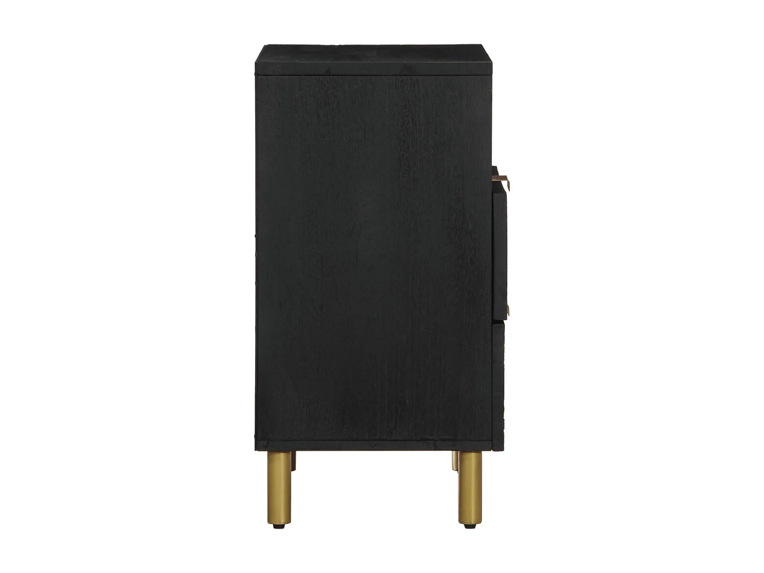 Table de chevet noir 50x33x62 cm bois d'ingénierie